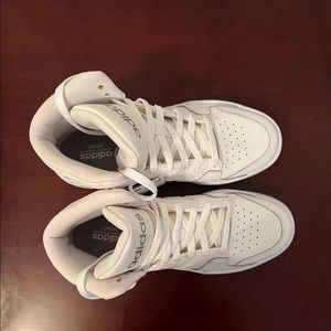Adidas High Top White Sneakers (NWT)